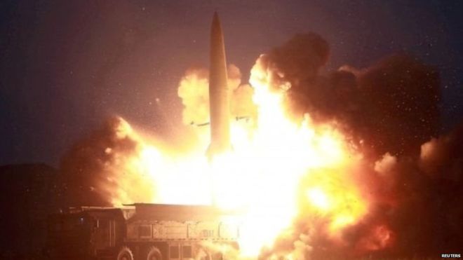 उत्तर कोरियाले फेरि छोटो दूरिका दुईवटा क्षेप्यास्त्र परीक्षण