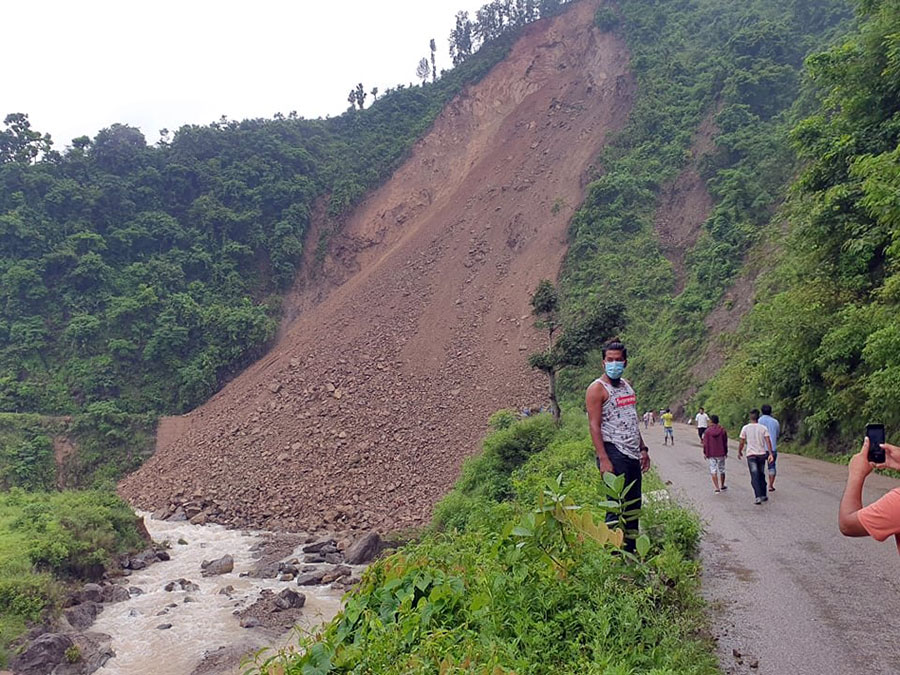 पहिरोले बुटवल–तानसेन सडक पुनः अवरुद्ध