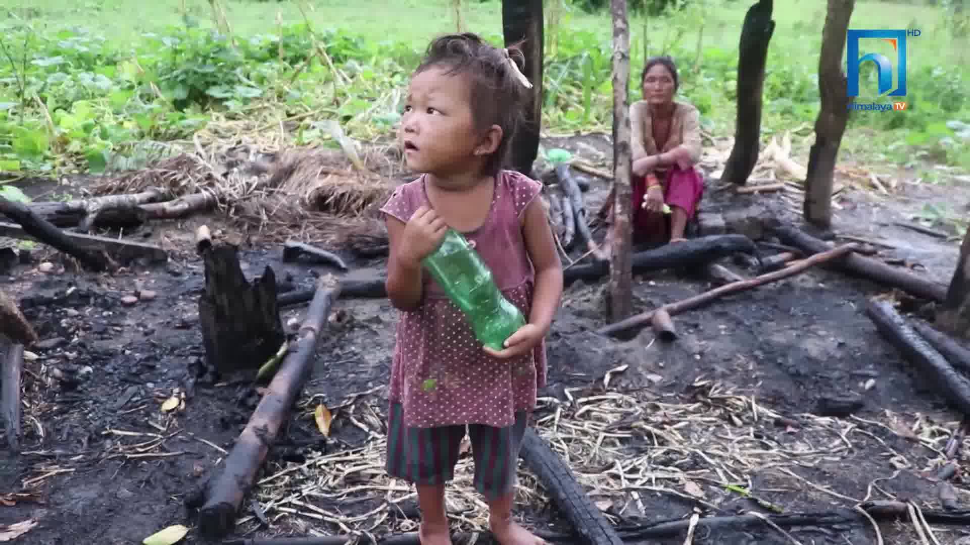 चेपाङका घरमा आगोः मन्त्री बस्नेतमाथि प्रश्नै प्रश्न (भिडियोसहित)