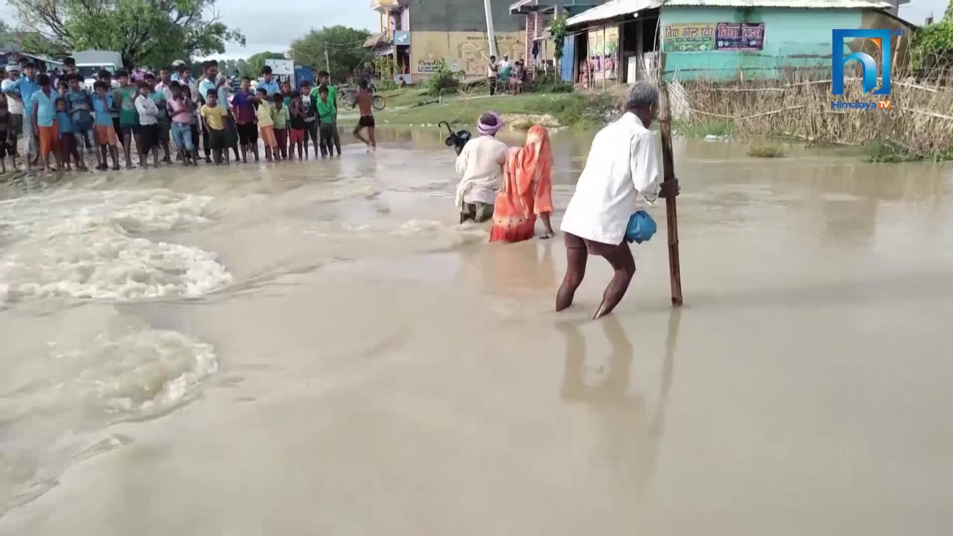 तटबन्धमा लगानी-बालुवामा पानी, नागरिक डरले रातभर जाग्राम (भिडियोसहित)