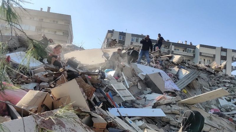 टर्की र ग्रीसमा शक्तिशाली भूकम्प जाँदा मृत्यु हुनेको संख्या २२ पुग्यो