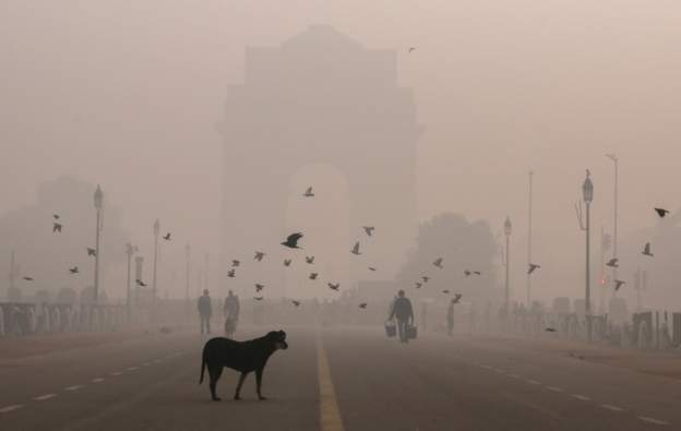 भारतको राजधानी नयाँ दिल्लीमा वायु प्रदुषणको मात्रा खतरनाक स्तरमा