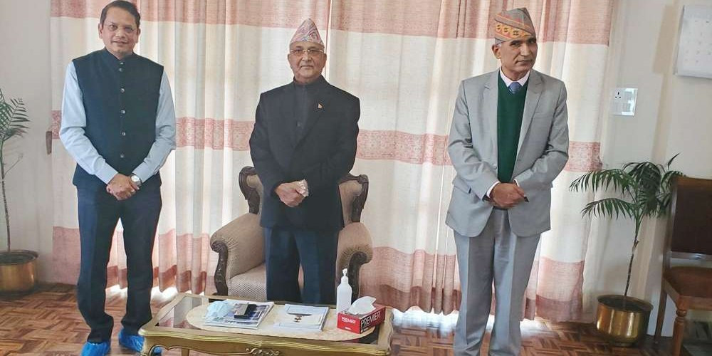 भारतीय जनता पार्टीका विदेश विभाग प्रमुख चौथाइवा नेपाल भ्रमणमा, प्रधनमन्त्री ओलीसँग भेट (भिडियोसहित)