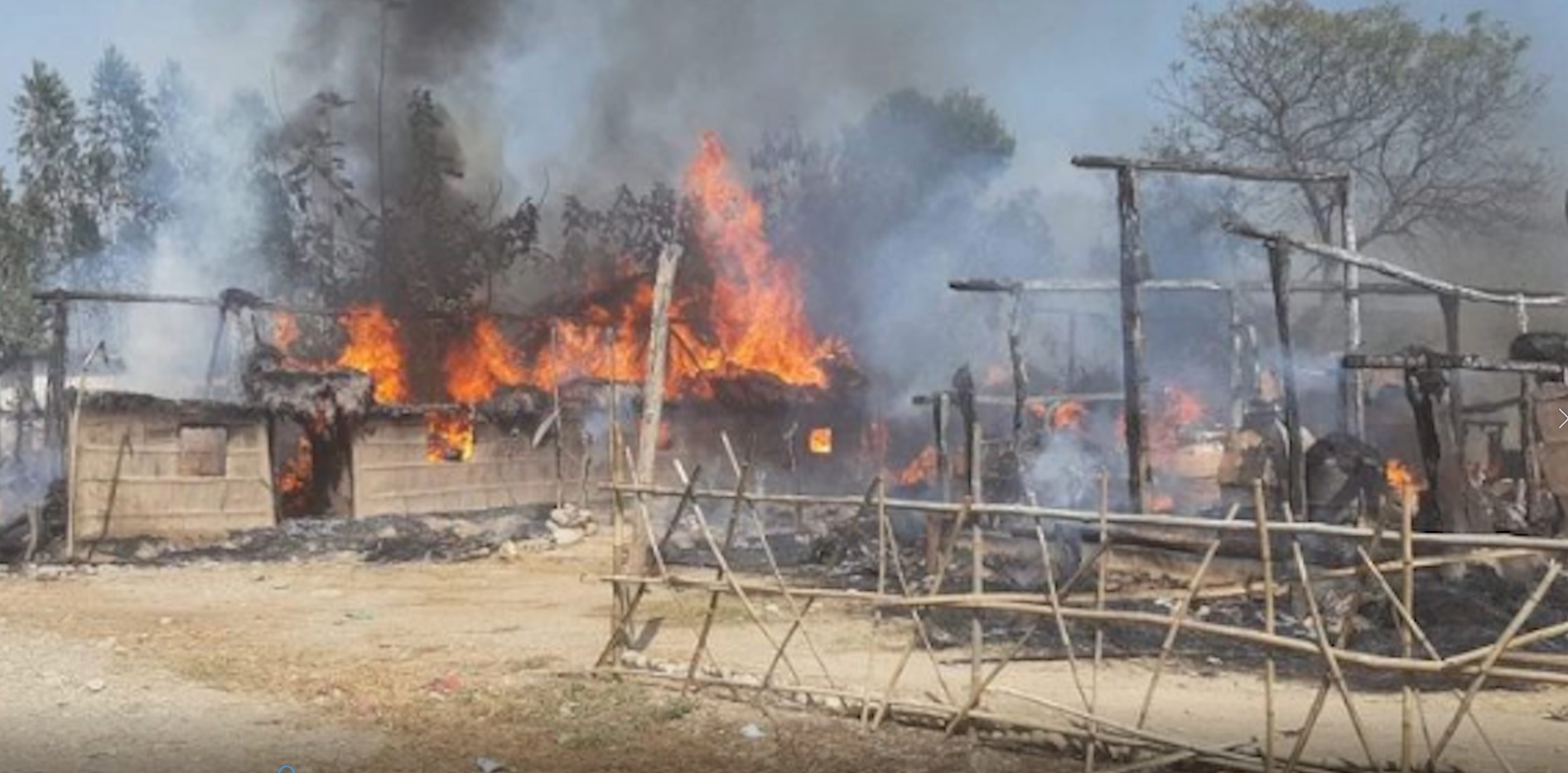 दाङको लमहीमा आगलागी हुँदा ६ घर जलेर नष्ट