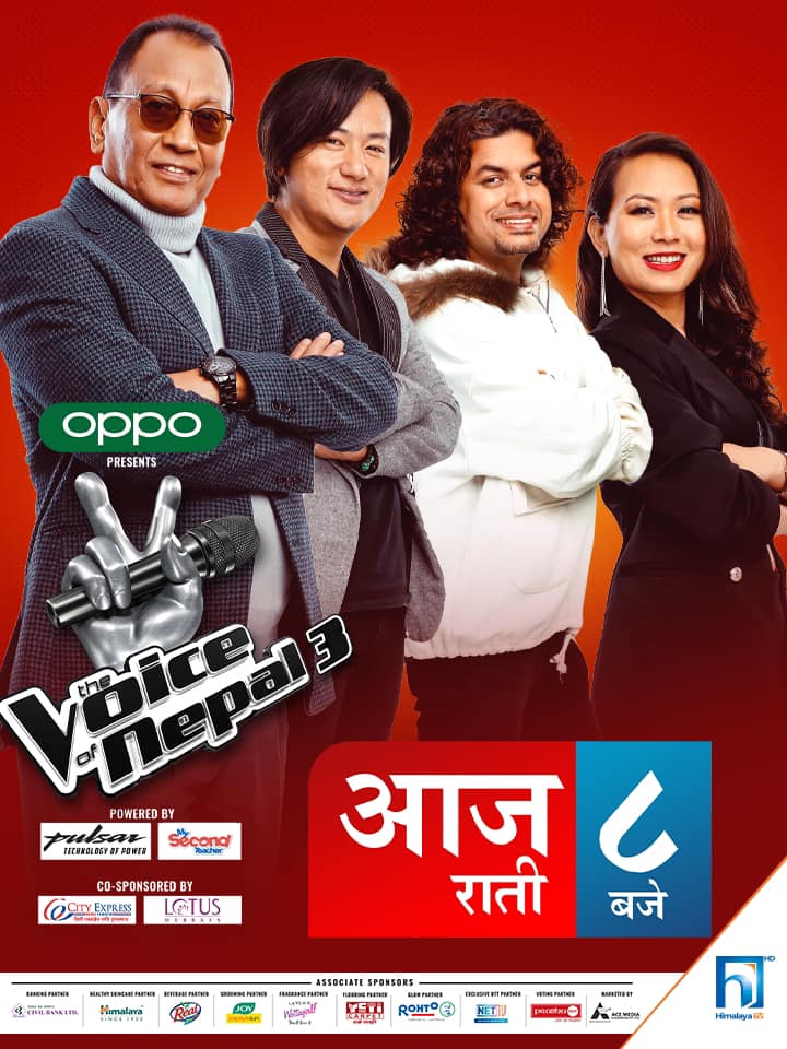 चर्चित गायन रियालिटी शो द भ्वाइस अफ नेपाल सिजन–३ आजदेखि प्रसारण हुँदै