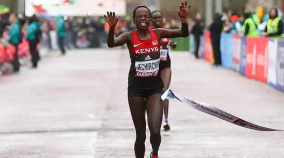टोकियो ओलम्पिकमा केन्याकी पेरेस जेपचिरचिरलाई महिला म्याराथनतर्फ स्वर्ण