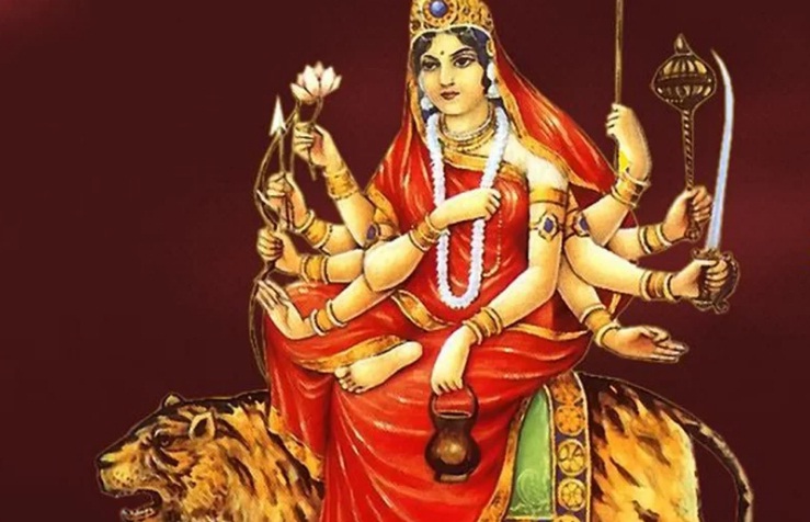 नवरात्रको तेस्रो दिन चन्द्रघण्टा देवीको पूजा आराधना गरिँदै