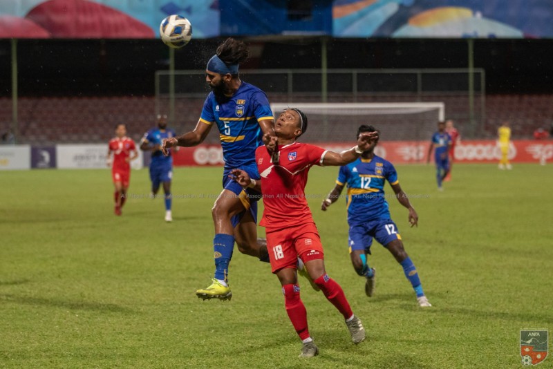 साफ च्याम्पियनसिप फुटबलमा नेपाल विजयी, श्रीलङ्का ३–२ गोलअन्तरले पराजित