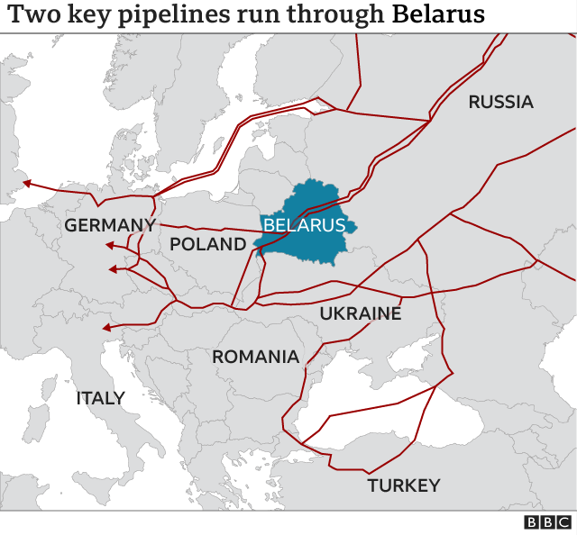 प्रतिबन्ध लगाए यूरोपतर्फको ग्यास आपूर्ति बन्द गर्ने बेलारुसको चेतावनी