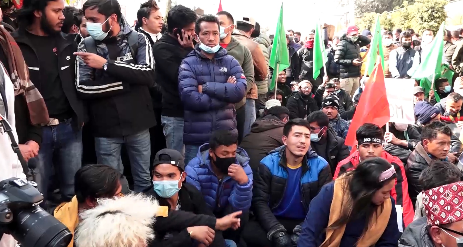 एमसीसीको विरोधमा आज पनि काठमाडौंमा प्रदर्शन (भिडियो रिपोर्टसहित)