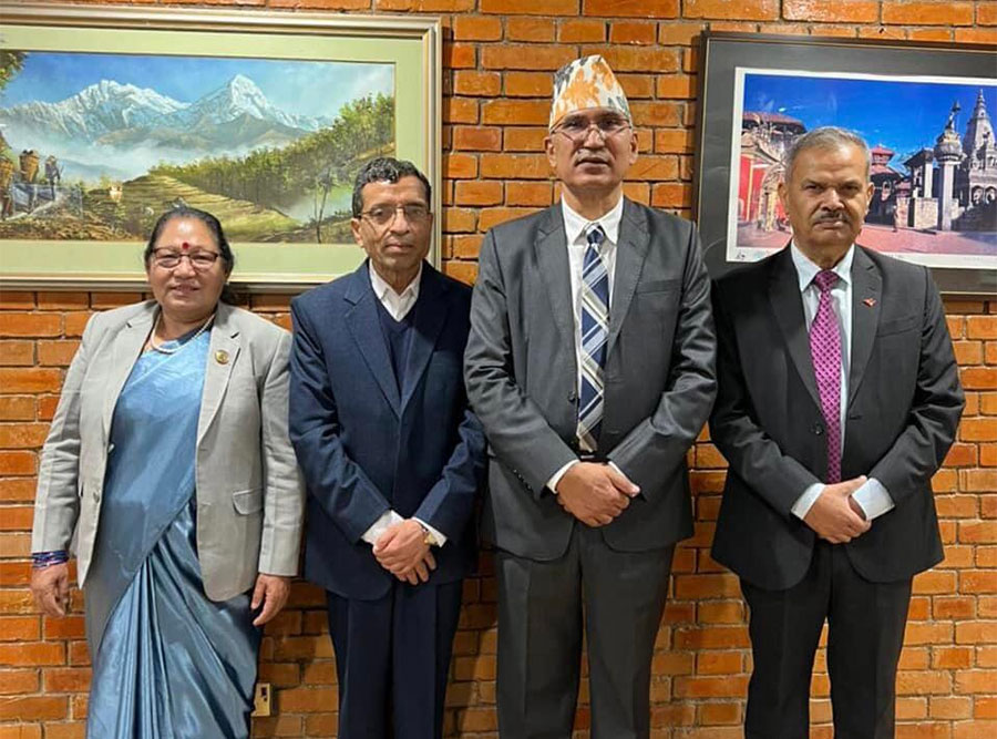 उपाध्यक्ष पौडेलसहितको प्रतिनिधिमण्डल स्वदेश फिर्ता