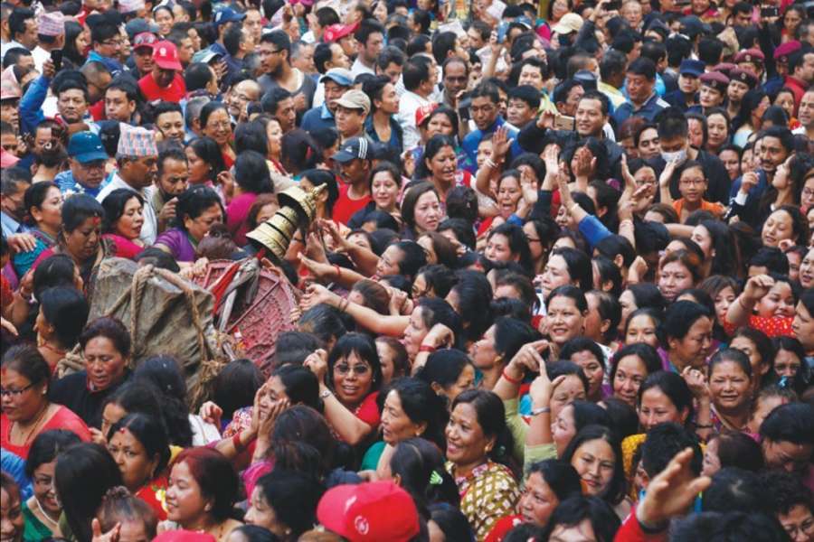 गोकर्णमा मध्यरातमा सुरु भयो मानदेवकालीन कान्तिभैरव जात्रा