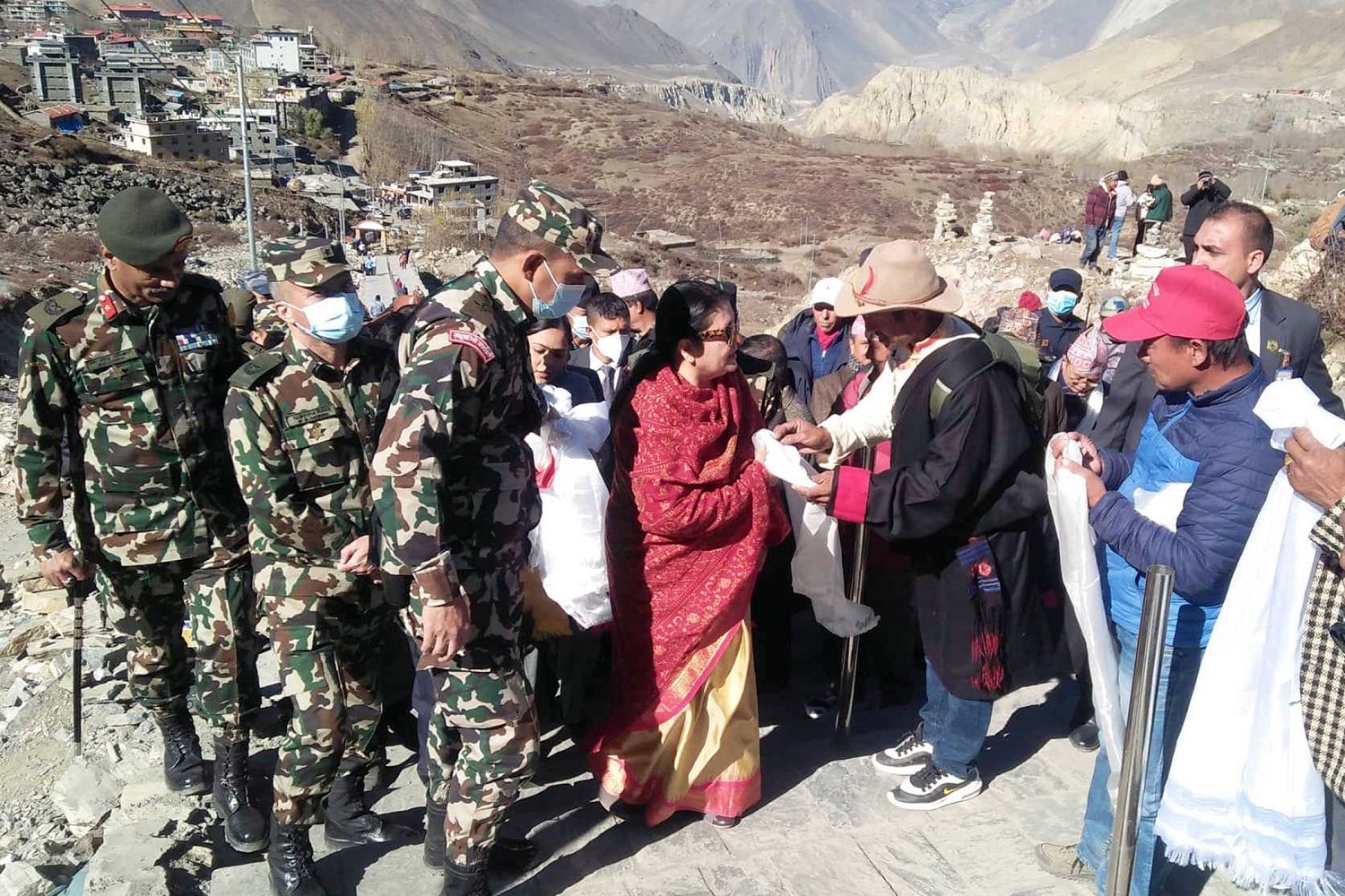 राष्ट्रपति भण्डारीद्वारा मुक्तिनाथमा विशेष पूजाआजा