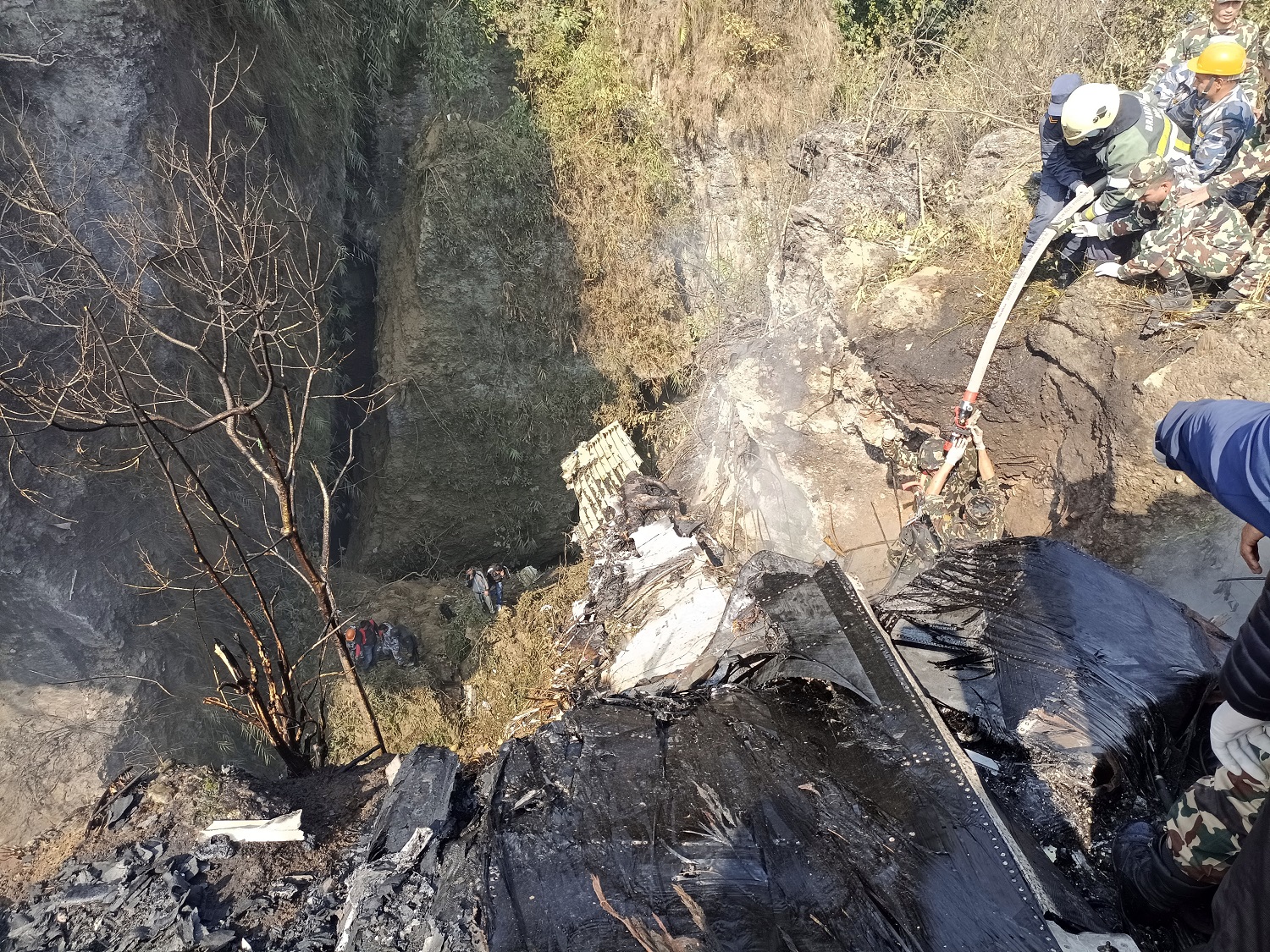 पोखरा विमान दुर्घटना : शोकमा डुब्यो पर्वत