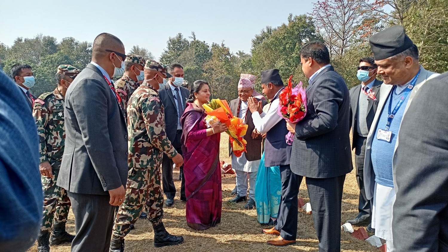 राष्ट्रपति भण्डारी दाङमा