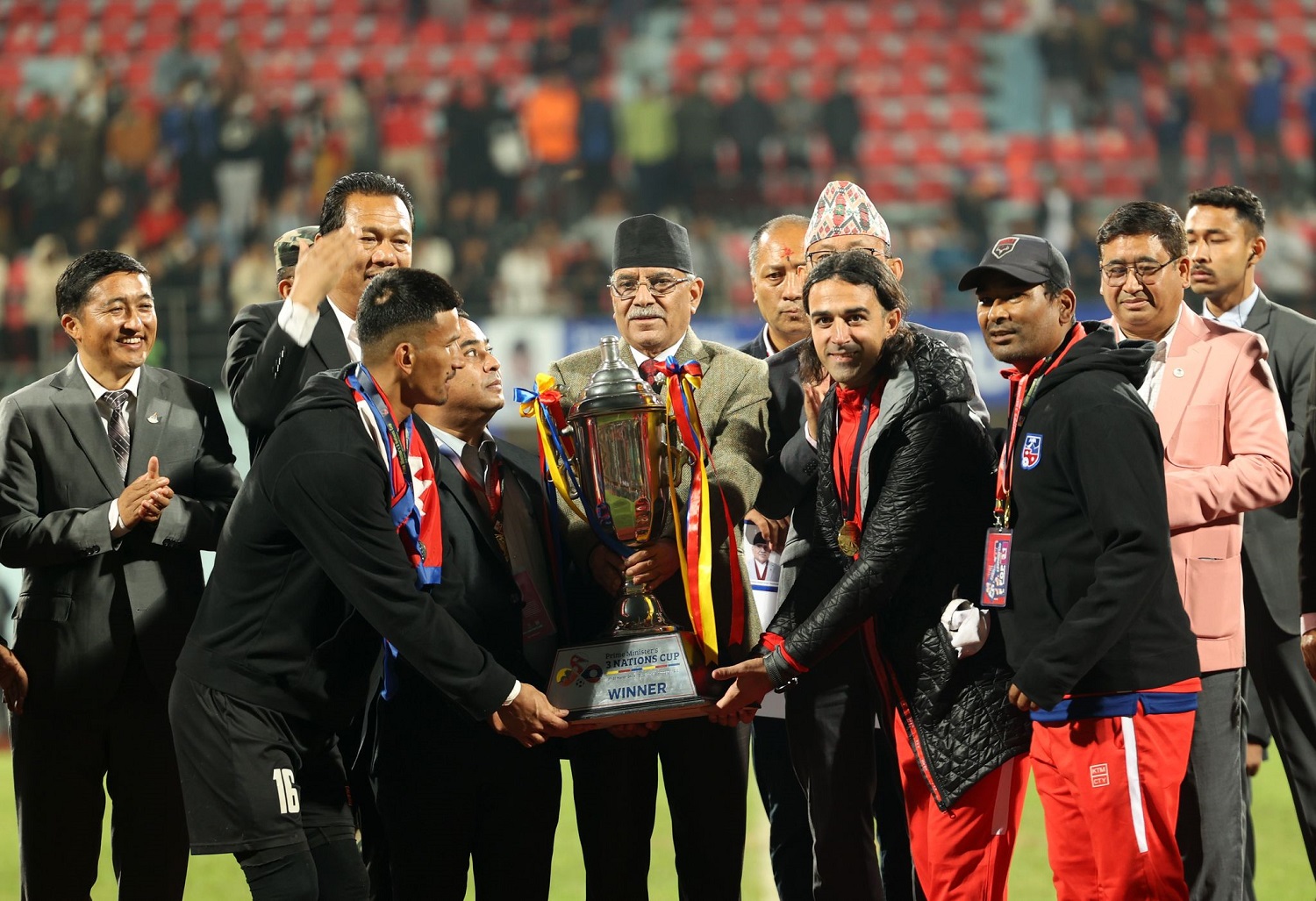नेपाललाई प्रधानमन्त्री त्रिदेशीय फुटबल प्रतियोगिताको उपाधि