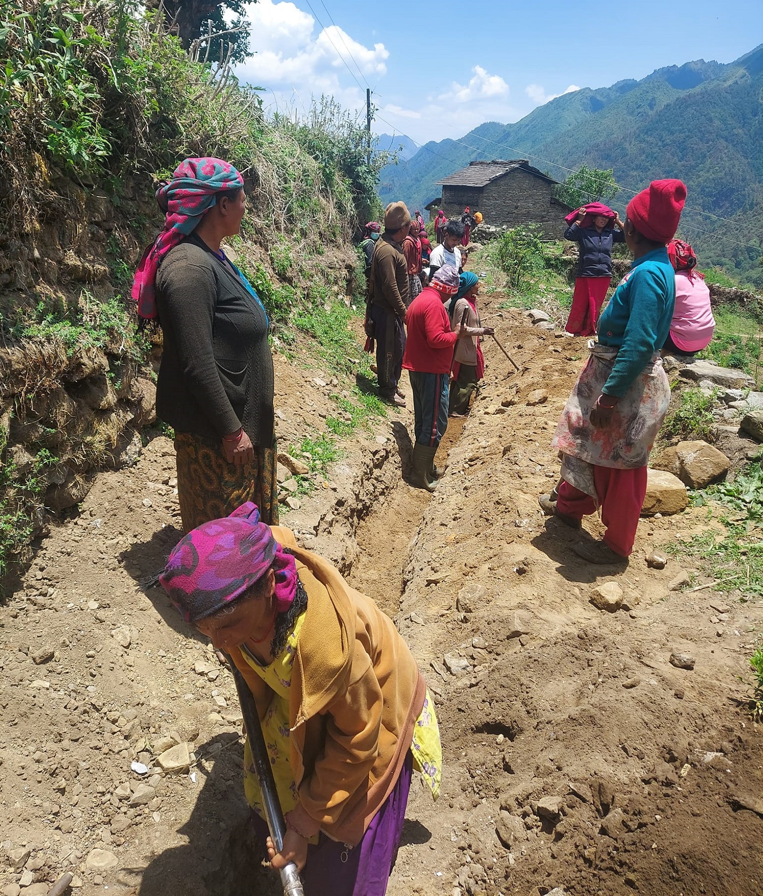 त्रिचालीस दिनमै खानेपानी योजना सम्पन्न