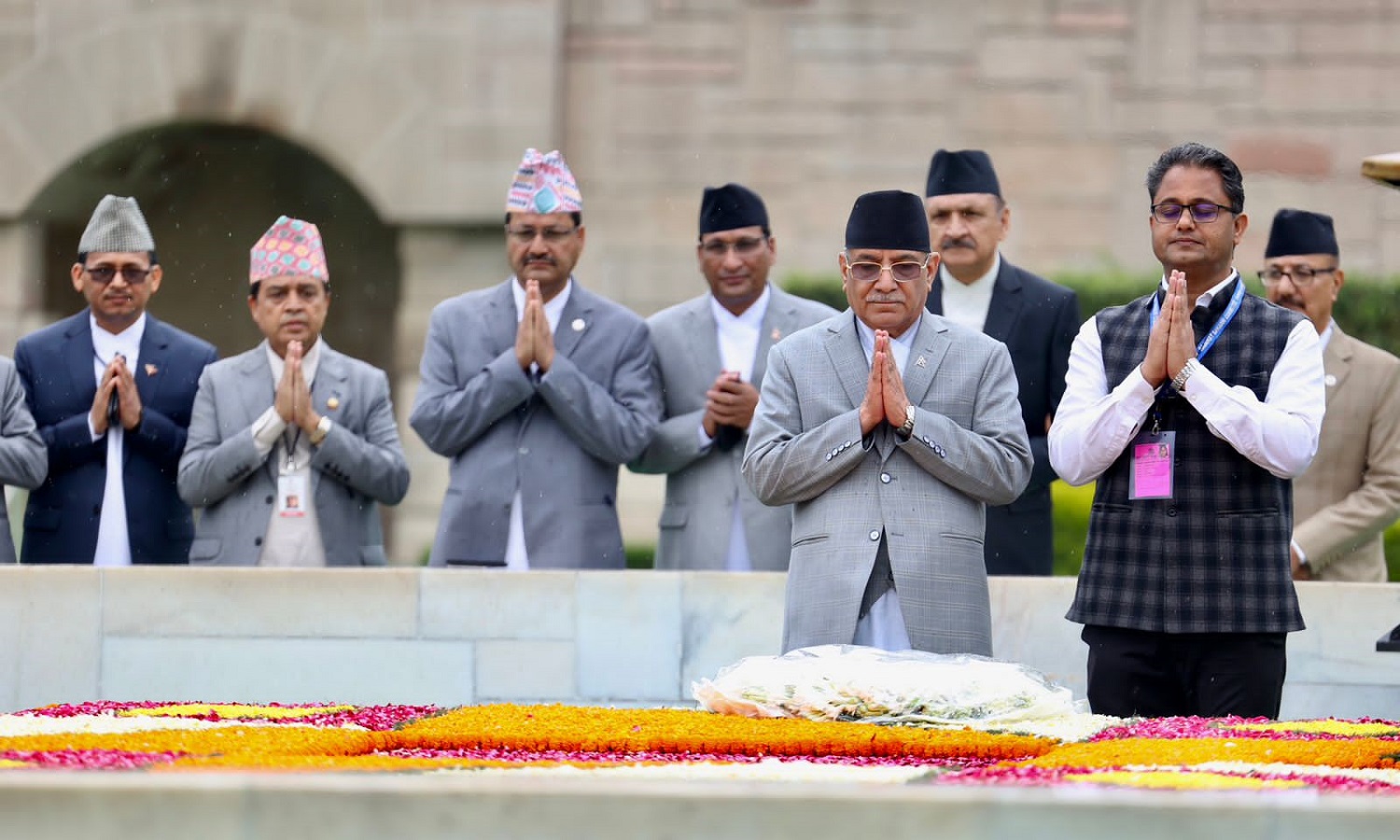 प्रधानमन्त्री दाहाल राजघाटमा, महात्मा गान्धीप्रति सम्मान