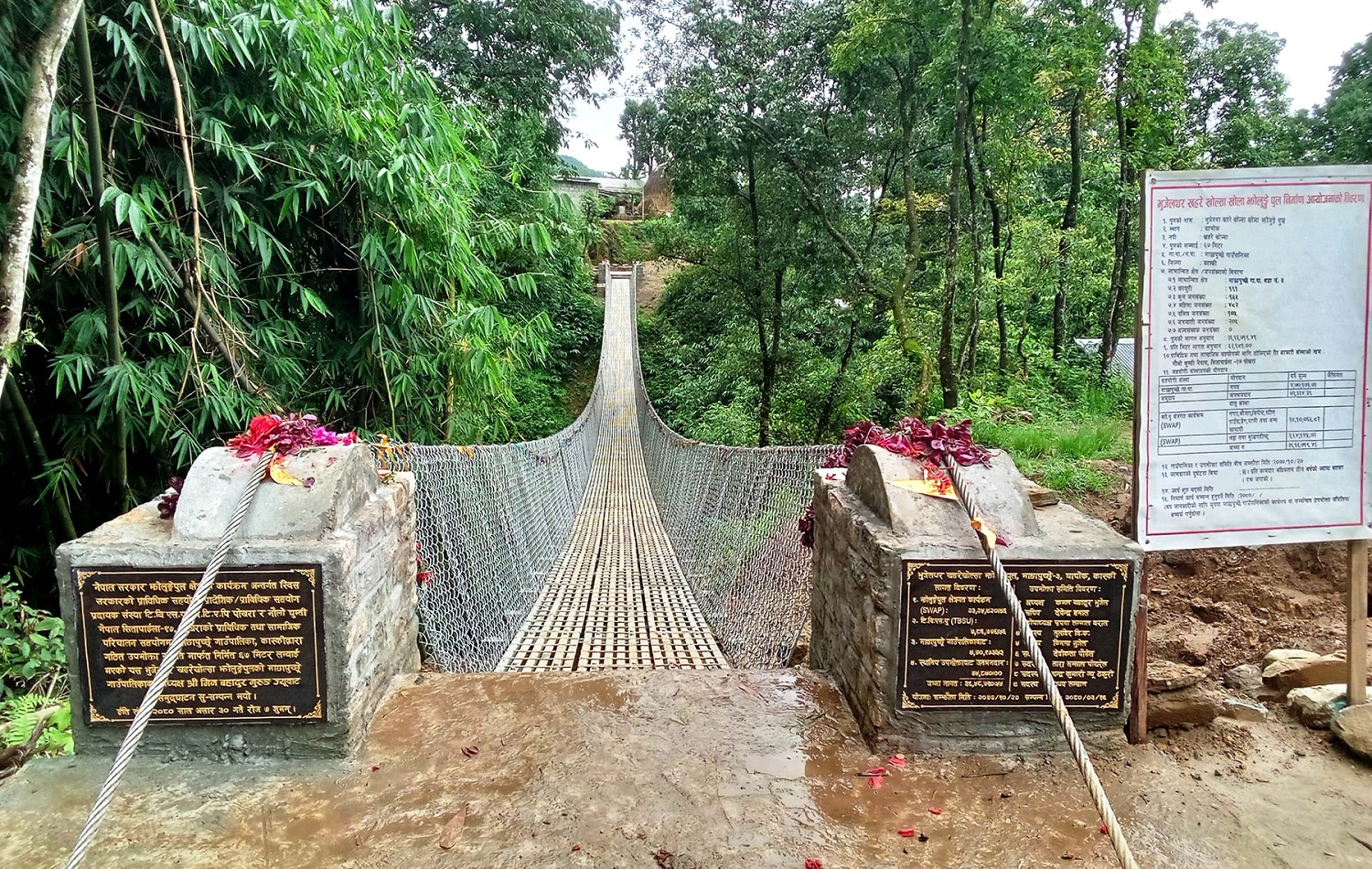 खहरेखोल्सा झोलुङ्गे पुल : स्थानीयवासीको दिनचर्या सहज बनाउँदै