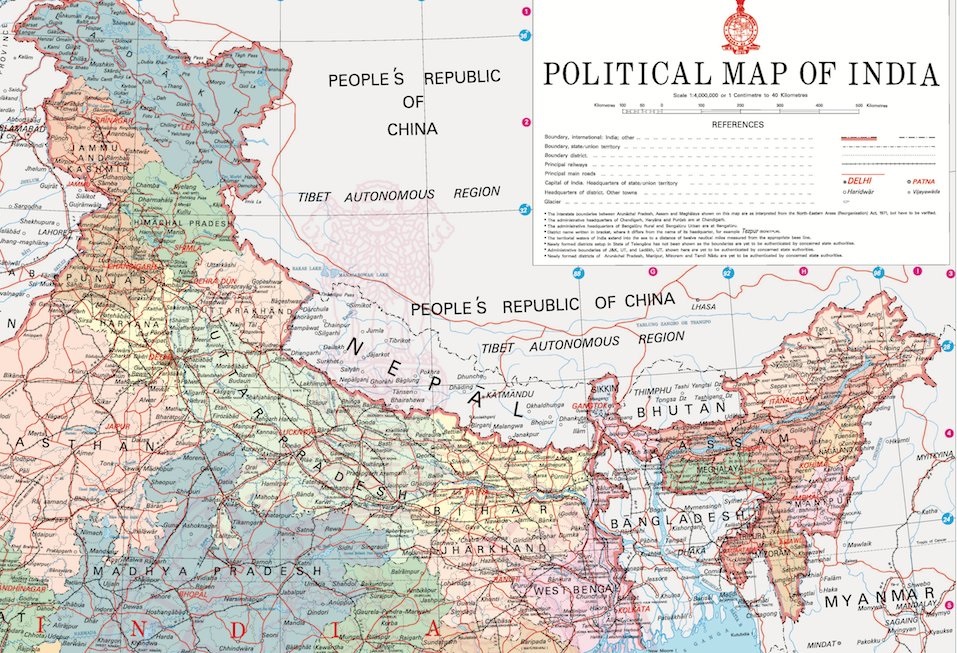 चीनले सार्वजनिक गर्‍यो भारतको अरुणाचल प्रदेश समेटिएको नक्शा