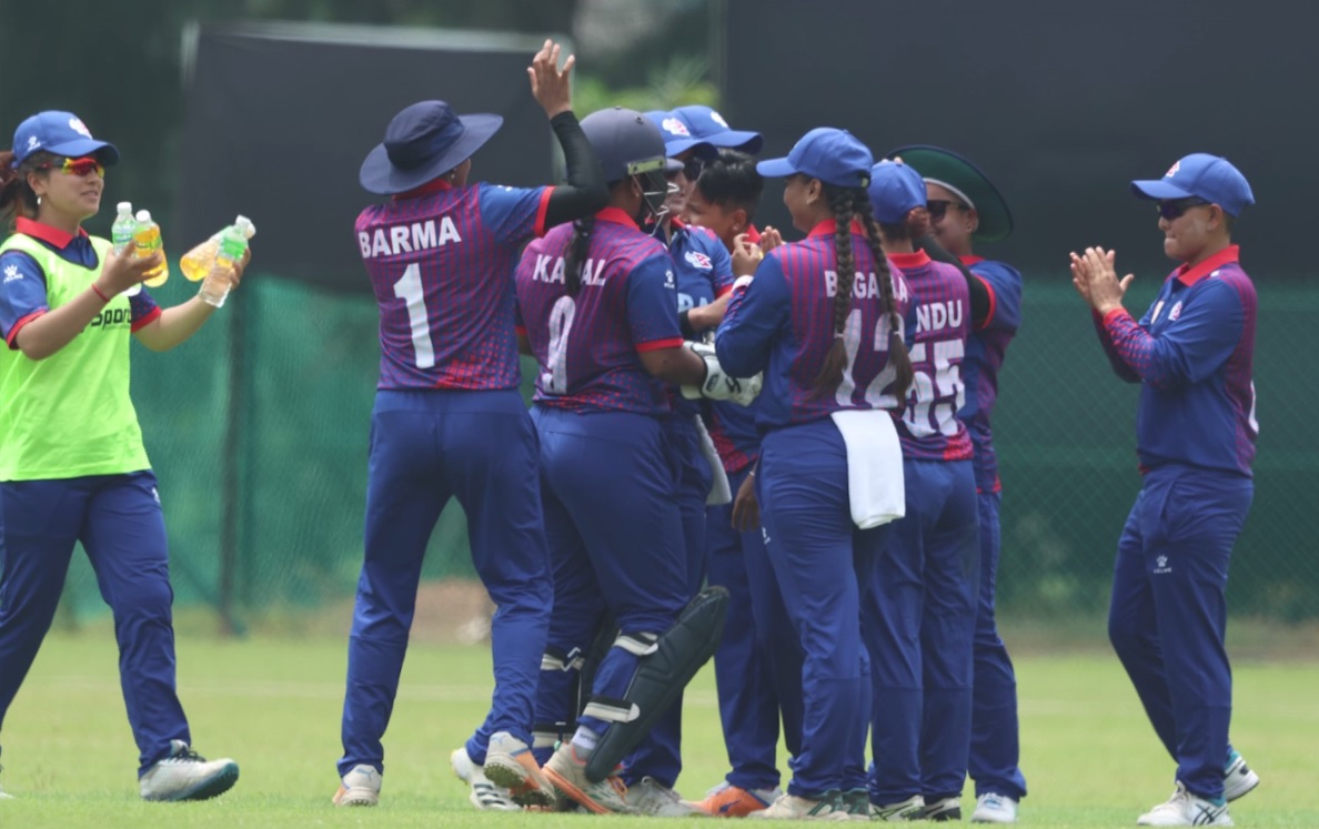 महिला विश्वकप छनोट एसिया क्षेत्र छनोटमा भुटानविरुद्ध नेपाल ३ विकेटले विजयी